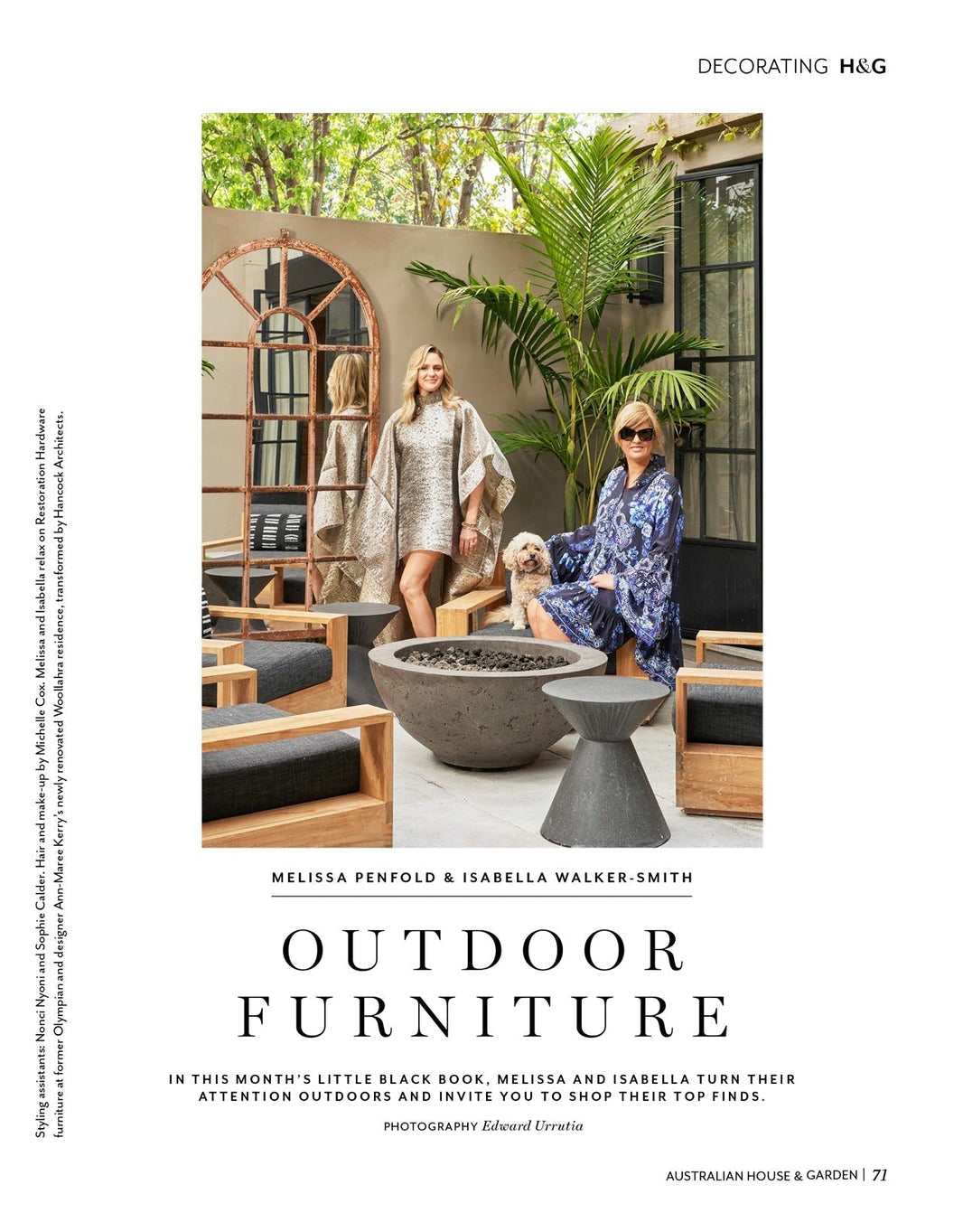 LITTLE BLACK BOOK OUTDOOR FURNITURE - HOUSE & GARDEN - NOVEMBER 2024