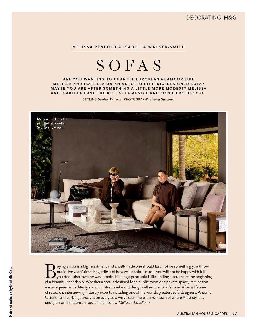 LITTLE BLACK BOOK SOFA'S - HOUSE & GARDEN - JULY 2024