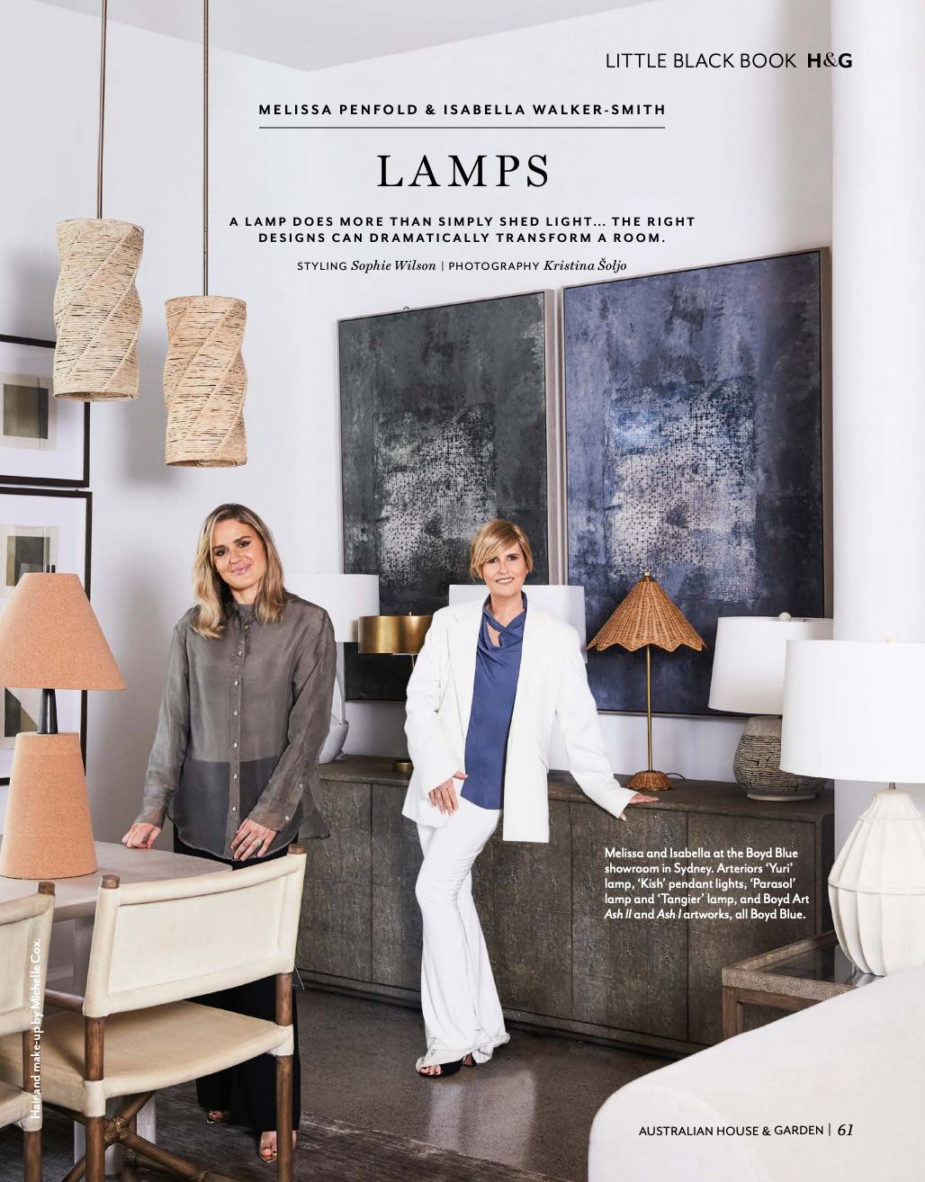 LITTLE BLACK BOOK LAMPS - HOUSE & GARDEN - MAY 2025