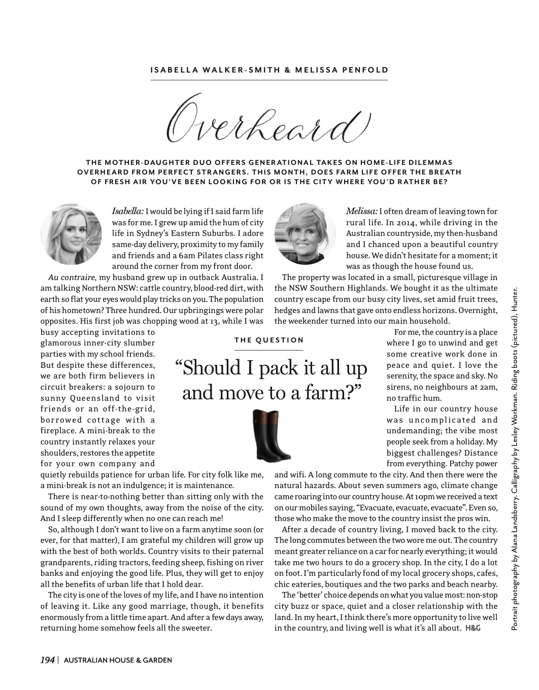 OVERHEARD, HOUSE & GARDEN, JULY 2026